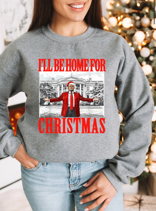 I’ll Be Home for Christmas Trump Short Sleeve Shirt